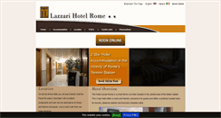 Desktop Screenshot of lazzarihotelrome.com